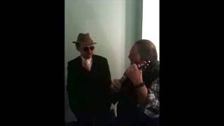 Leon Redbone Singing &quot;Anytime&quot; Back Stage With Fan UncleZac on Ukulele