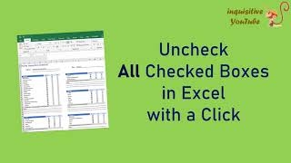 Uncheck Checked Box in Excel with a Click