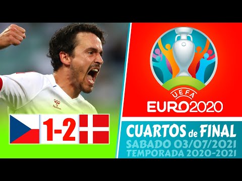 🔥 REPÚBLICA CHECA vs DINAMARCA (2-1) ➤ RESUMEN y GOLES 🏆 EURO 2020 ➤ Cuartos de FINAL EUROCOPA 2021