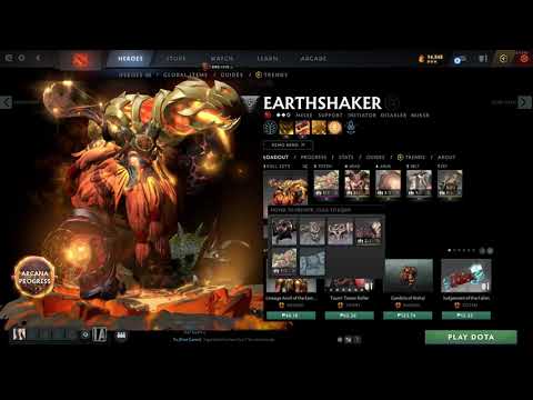 DOTA 2 10th Year  Shader Effect and Earthshaker Anniversary set