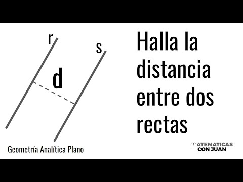 DISTANCIA ENTRE DOS RECTAS PARALELAS. Dos métodos. Geometría Analítica en el plano
