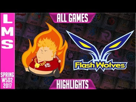 [FB vs FW] Fireball vs Flash Wolves  Highlights Full Game LMS  2017