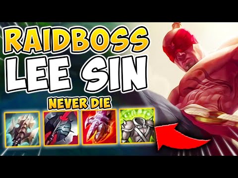 THIS CHINESE LEE SIN BUILD MAKES YOU A RAID BOSS!! (UNLIMITED HEALTH) - League of Legends