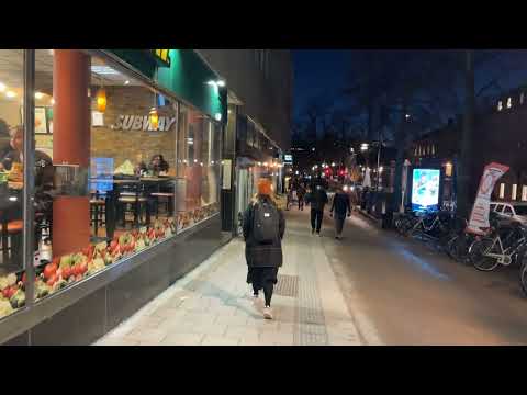 Sweden - Night Life In Uppsala (Stora Torget)