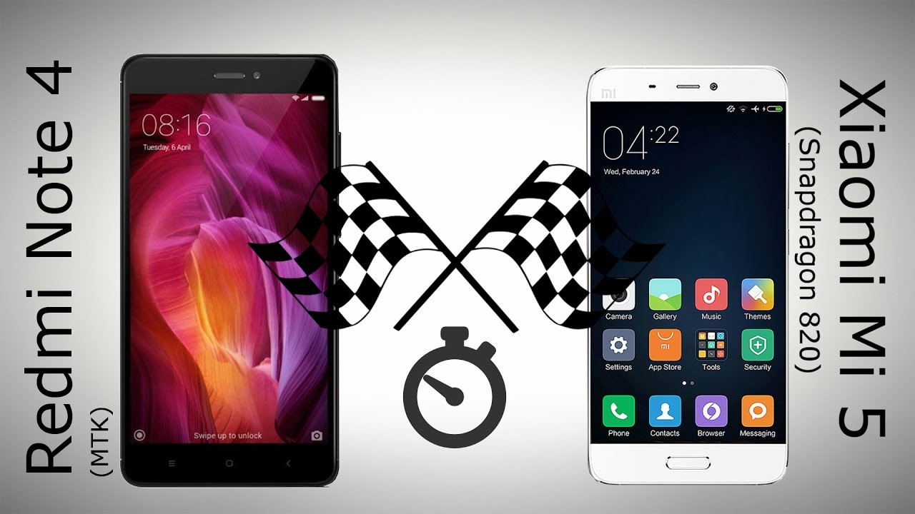 Xiaomi Redmi Note 4 (Mediatek) vs Xiaomi Mi5 - Speed Test | Socking result! [Eng Subs]