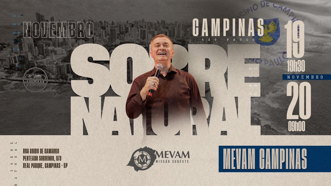 CAFÉ DE PASTORES (NOVEMBRO) MEVAM MISSÃO SUDESTE - PR LUIZ HERMÍNIO