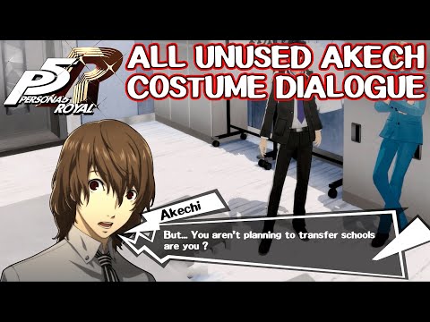 All Unused Akechi Costume Conversations   Persona 5 Royal