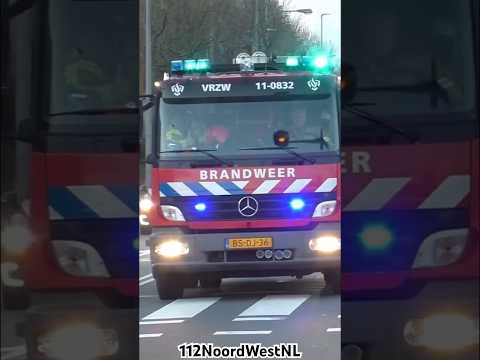 TS 11-0832 met spoed naar een middelbrand in Purmerend #einsatz #brandweer #feuerwehr #firebrigade