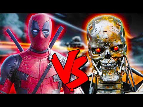 Deadpool Vs Terminator Army - Epic Battle - Mortal Kombat Costume Skin Mod