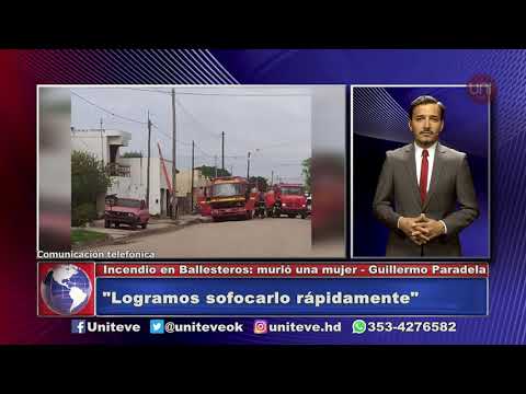 Incendio en Ballesteros: falleció una mujer