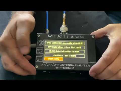 Векторный анализатор цепей Mini 1300 — калибровка с помощью заводского комплекта