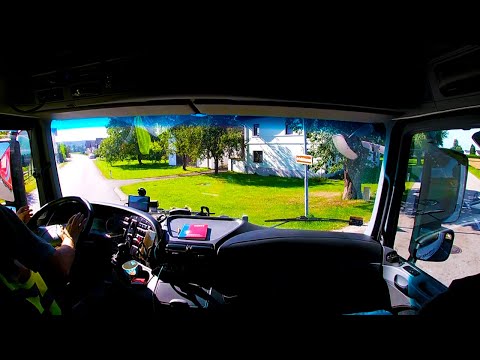 POV Truck Driving - L512 Road, Austria | CV Driving Mercedes Actros | Cabin View