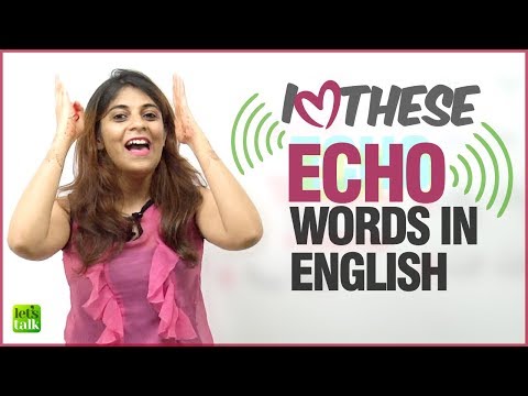 ECHO Words ? In English For Natural English Conversations  | English Speaking Lesson With Niharika