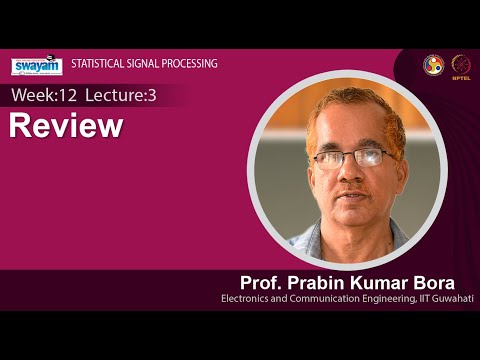 Lec 1 Overview of Statistical Signal Processing