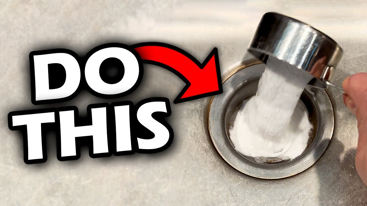 How To EASILY Clean Your Kitchen Sink Drain