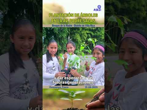 ASEZ WAO en Oxapampa | Jóvenes plantan árboles por el Bosque de la Madre 🌍✨