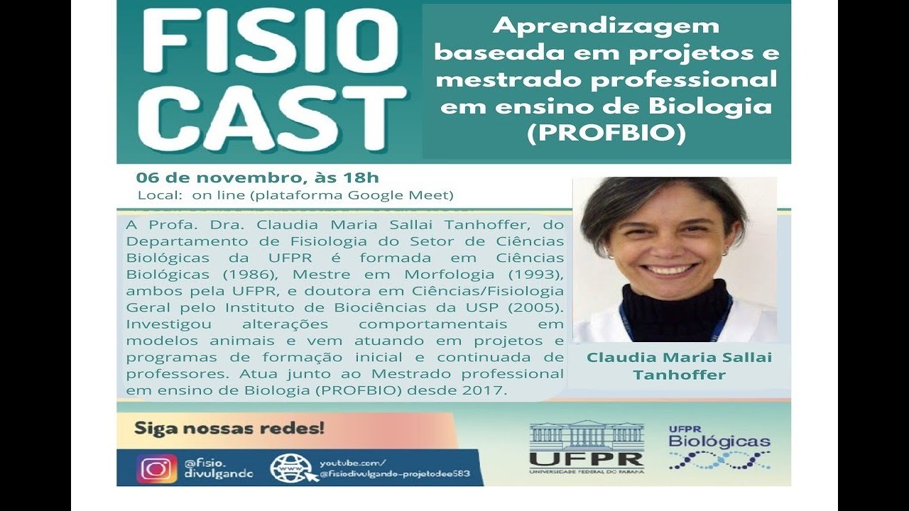Aprendizagem baseada em projetos e mestrado profissional em ensino de Biologia (PROFBIO).