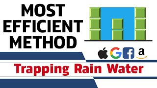 Trapping Rain Water Problem (Hindi) | Most Efficient Code (Part-1) | MyCodeShala