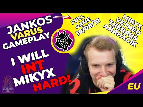 G2 Jankos Talks - I Am Gonna INT Mikyx So Hard! | I Am Going To Run It Down This Game! ft. G2 Mikyx