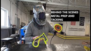 A Quick Behind the Scenes - Metal Prep and Tack Placement