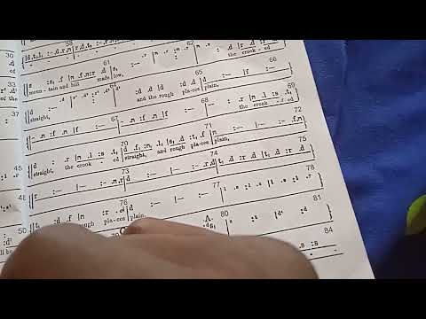 Practice "Every Valley" notation from Handel Messiah (@)