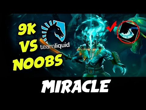 Miracle vs Noobs Abuse Ranked Game -  9k MMR Juggernaut ARCANA Dota 2