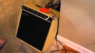 Video thumbnail for Evans E200 HV combo amp demo with Xotic BB preamp overdrive pedal by Lucky Dog Custom Guitars