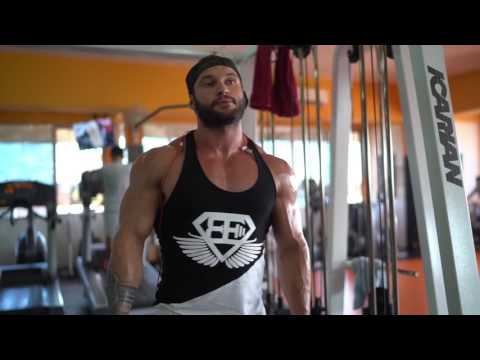 Tavi Castro Shoulders and Biceps workout (2017)