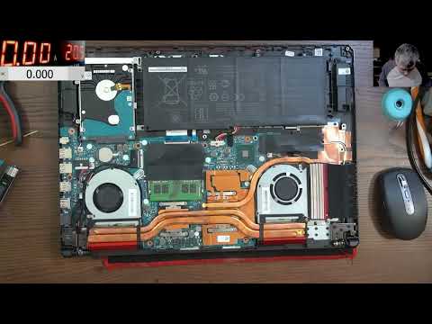 ASUS TUF Gaming FX705 - no power after fan replacement, motherboard repair