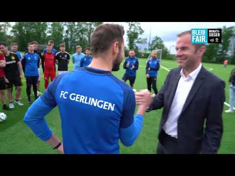 BLEIB FAIR: Bundesliga-Schiri Marco Fritz überrascht Monatssieger Josip Kulijer