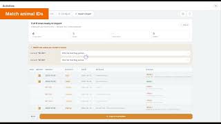 Import activity history from a CSV