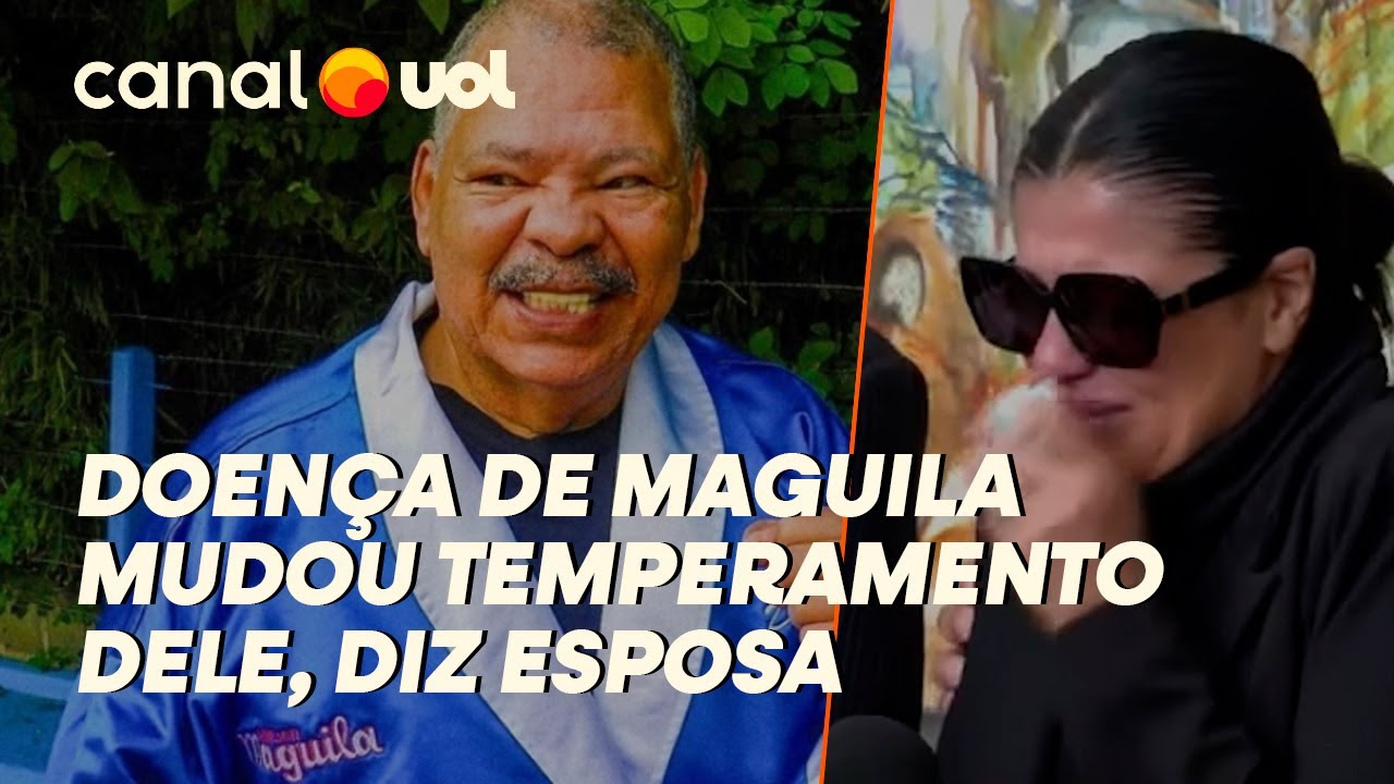 ESPOSA DE MAGUILA DIZ QUE DOENÇA MUDOU TEMPERAMENTO DELE E QUE CÉREBRO DO LUTADOR FOI DOADO; VÍDEO
