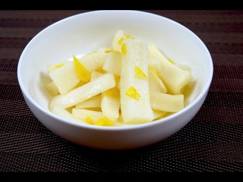 Yuzu and Radish Pickles Recipe Oishiy - cooking recipe video