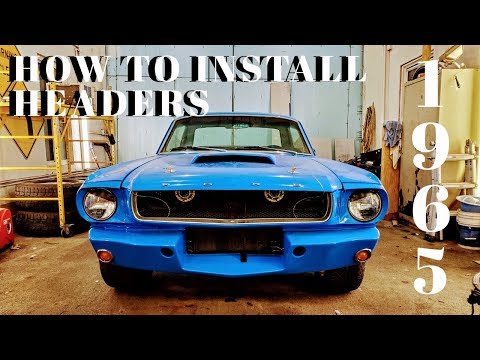 1965 Mustang: HEADER INSTALLATION