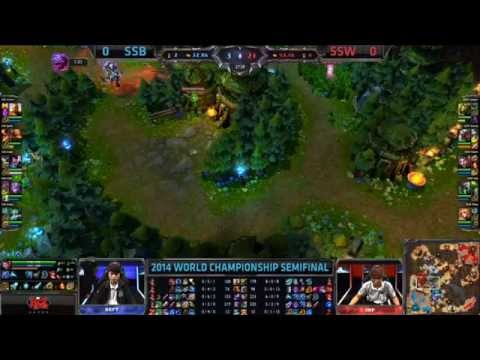 [非完整] 2014/10/11直播 - SSB vs SSW - 英雄聯盟2014世界大賽四強 (韓國Samsung Blue vs 韓國Samsung White)