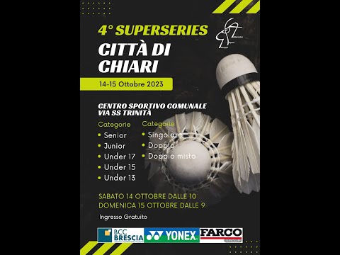 Luca Zohu vs Nicolo' VOLPI - Finale SM  4° Torneo Superseries 2023 Chiari (BS)