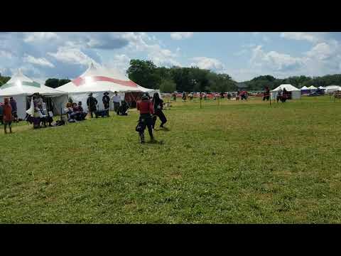 Pennsic 48 - Ansteoran Tournament - John Drake vs Tora Taka