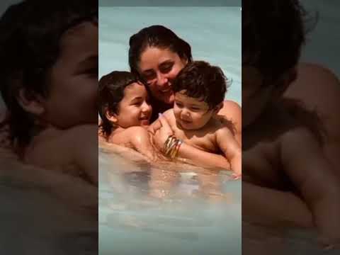 Kareena Kapoor's two Son Taimur & Jeh in Maldives Sea Beach#viral #youtube #shortvideo #amazing