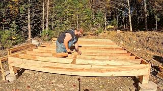 New Off Grid Cabin Build: Floor System, :Episode 2