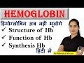 Hemoglobin Structure Of Hb Function Of Hb Synthesis Of Hb हीमोग्लोबिन