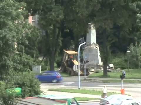 Zabrze - Rokitnica, usuwanie pomnika