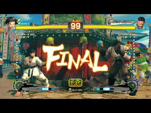 Chiba (Makoto) vs guruna (Dudley) - SSF4 Arcade Edition Xbox Live Ranked Match