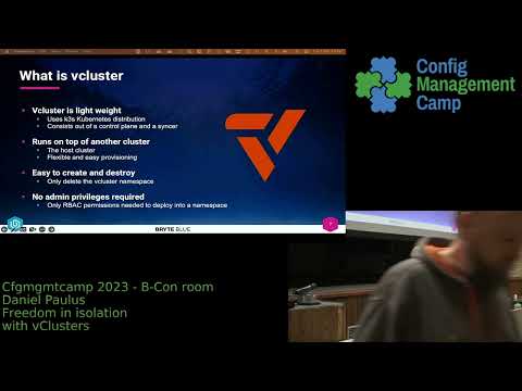 CfgMgmtCamp 2023 -- Daniel Paulus --  Freedom in isolation with vClusters