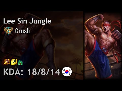 Lee Sin Jungle vs Graves - Crush - KR Challenger Patch 6.18
