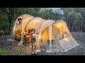 Camping In The Rain In A Two Story Luxury Tent Even Money Cant T Buy Rain ASMR