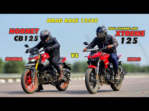2026 Hero Xtreme 125 (Dual-Channel ABS) vs Honda CB 125 Hornet | Drag Race 🔥 Who’s Faster?