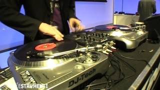 Musikmesse 2013 - DJ-Tech Scratch Mixer Dif-1S: demo by DJ Mandrayq!
