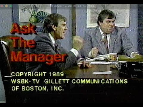 WSBK TV 38 Boston "Ask The Manager" full episode from 1989