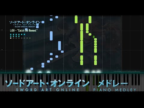 SWORD ART ONLINE PIANO MEDLEY!!! (Synthesia Tutorial)