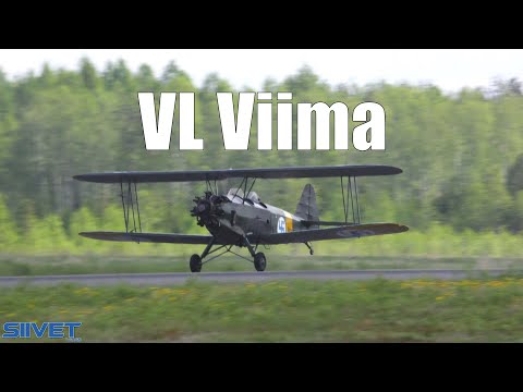 Historic Biplane Vl Viima Airshow Arrival - Seinäjoki Airshow 2017